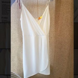 White Lavender Brown dress